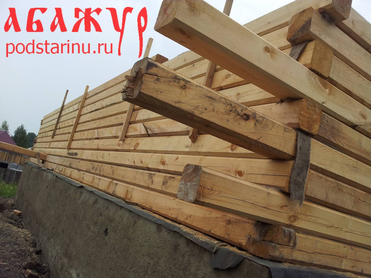 Кровать из профилированного бруса фото Кровать из профилированного бруса фото