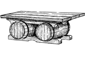 Деревянная мебель в стиле кантри Стол Бар 4
