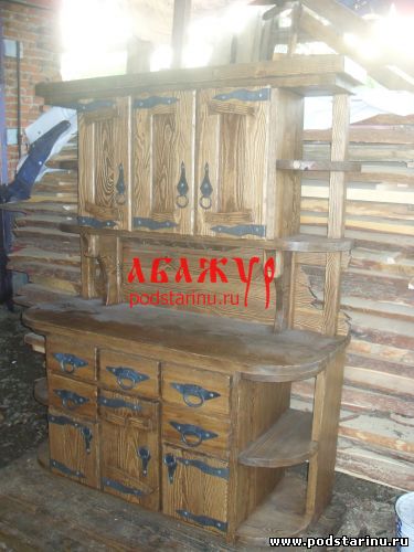Шкаф -Буфет под старину "Таверна" из состаренного дерева (массив сосны), мебель под старину.Состаренная мебель, мебель из дерева, мебель из массива.